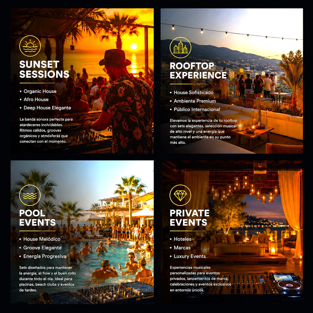 Planeta DJs - Cómo crear el sunset perfecto en un rooftop: música, atmósfera y experiencia inolvidable